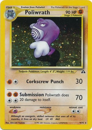 Poliwrath - 9/75 - Holo - Unlimited available at 401 Games Canada