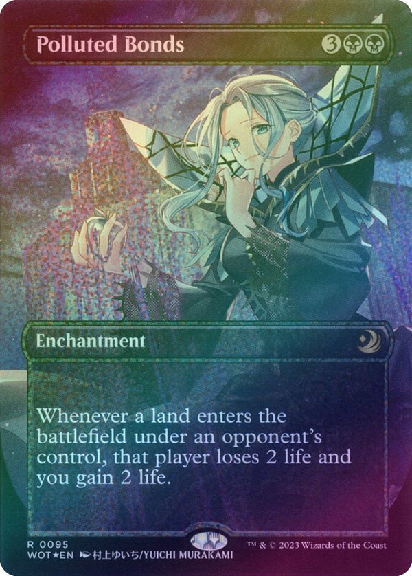 Polluted Bonds - Borderless Anime (Confetti Foil) (WOT)