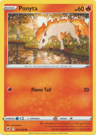 Ponyta - 021/189 - Common available at 401 Games Canada