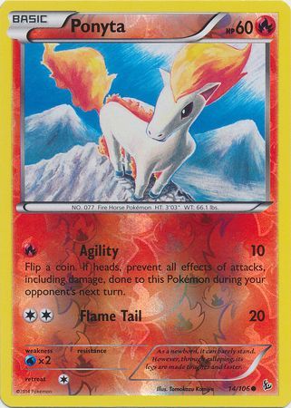 Ponyta - 14/106 - Common - Reverse Holo available at 401 Games Canada