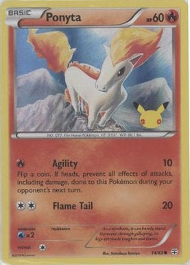 Ponyta - 14/83 - Promo (20th Anniversary Stamp) available at 401 Games Canada