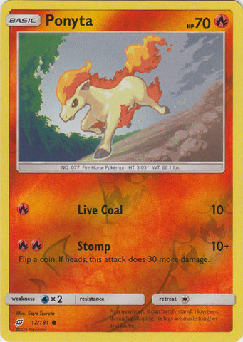 Ponyta - 17/181 - Common - Reverse Holo available at 401 Games Canada