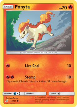 Ponyta - 17/181 - Common available at 401 Games Canada