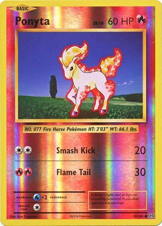 Ponyta - 19/108 - Common - Reverse Holo available at 401 Games Canada