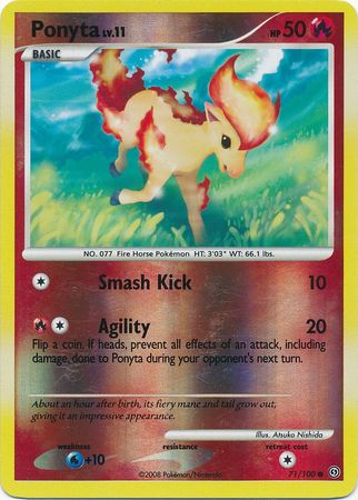 Ponyta - 71/100 - Common - Reverse Holo available at 401 Games Canada