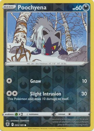 Poochyena - 095/189 - Common - Reverse Holo available at 401 Games Canada