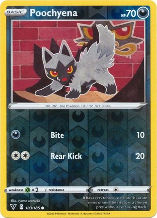 Poochyena - 103/185 - Common - Reverse Holo available at 401 Games Canada