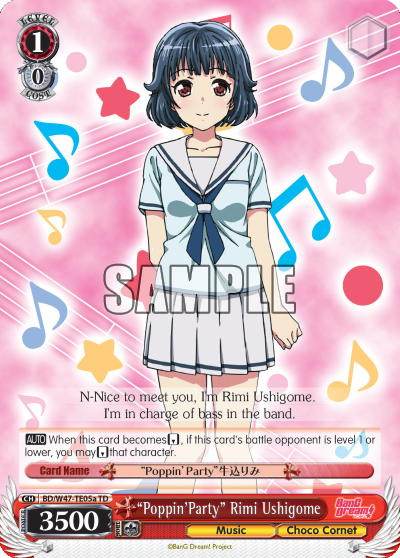 "Poppin'Party" Rimi Ushigome - BD/W47-TE05a - Trial Deck (A) available at 401 Games Canada