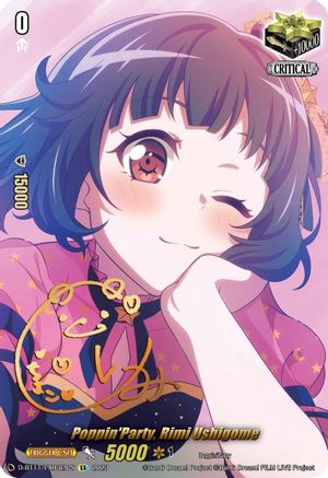 Poppin'Party, Rimi Ushigome (Signature) - D-BT11/EX03EN-S - Extra Rare available at 401 Games Canada