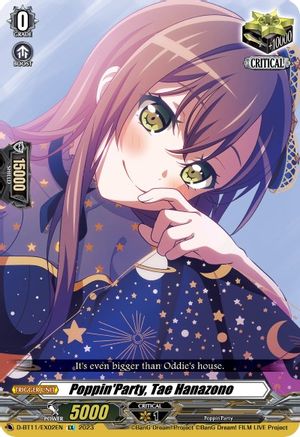 Poppin'Party, Tae Hanazono - D-BT11/EX02EN - Extra Rare available at 401 Games Canada