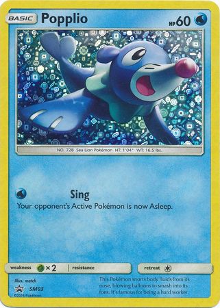 Popplio - SM03 - Sequin Holo - Promo available at 401 Games Canada