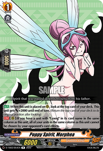 Poppy Spirit, Morphea - D-TB03/054 - Rare available at 401 Games Canada