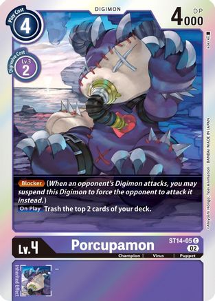 Porcupamon - ST14-05 - Common available at 401 Games Canada