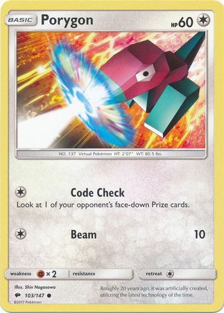 Porygon - 103/147 - Common available at 401 Games Canada