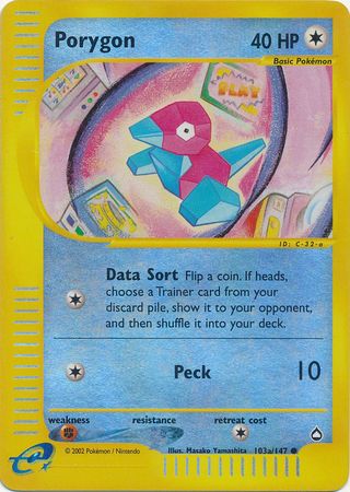 Porygon - 103a/147 - Common - Reverse Holo available at 401 Games Canada