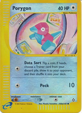 Porygon - 103b/147 - Common - Reverse Holo available at 401 Games Canada