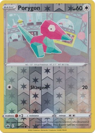 Porygon - 116/198 - Common - Reverse Holo available at 401 Games Canada