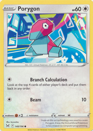 Porygon - 140/196 - Common available at 401 Games Canada