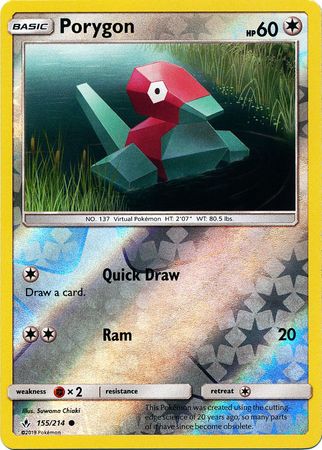 Porygon - 155/214 - Common - Reverse Holo available at 401 Games Canada