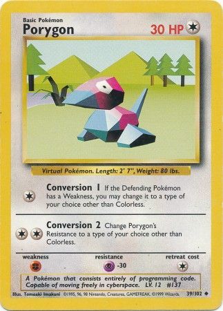 Porygon - 39/102 - Uncommon - Unlimited available at 401 Games Canada