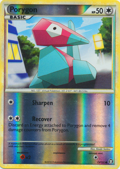 Porygon - 73/102 - Common - Reverse Holo available at 401 Games Canada