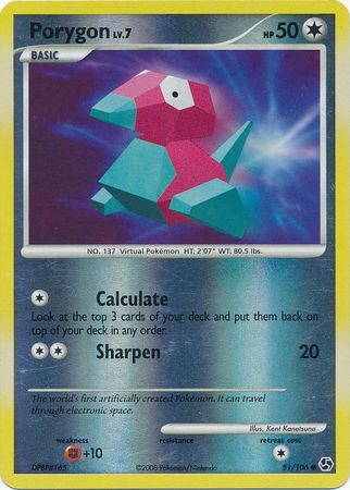 Porygon - 81/106 - Common - Reverse Holo available at 401 Games Canada