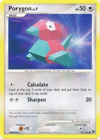 Porygon - 81/106 - Common available at 401 Games Canada