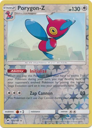 Porygon-Z - 105/147 - Holo Rare - Reverse Holo available at 401 Games Canada