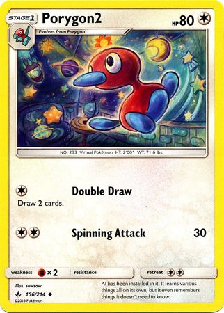 Porygon2 - 156/214 - Uncommon available at 401 Games Canada