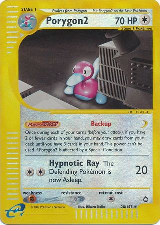 Porygon2 - 28/147 - Rare - Reverse Holo available at 401 Games Canada