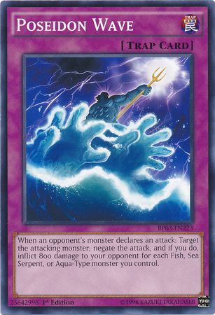 Poseidon Wave (Shatterfoil) - BP03-EN223 - Shatterfoil Rare - 1st Edition available at 401 Games Canada