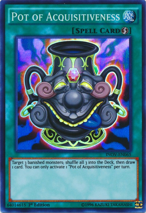 Pot of Acquisitiveness - INOV-EN065 - Super Rare - 1st Edition available at 401 Games Canada