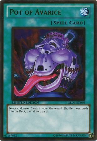 Pot of Avarice - GLD4-EN040 - Gold Rare - Limited Edition available at 401 Games Canada