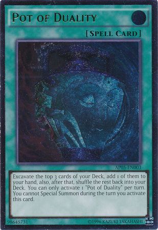 Pot of Duality - AP05-EN003 - Ultimate Rare available at 401 Games Canada