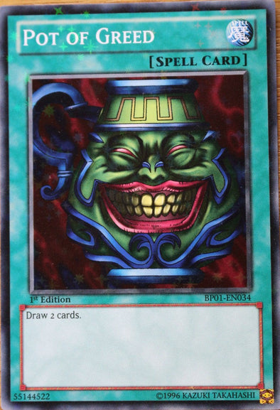 Pot of Greed - BP01-EN034 - Starfoil Rare - 1st Edition available at 401 Games Canada