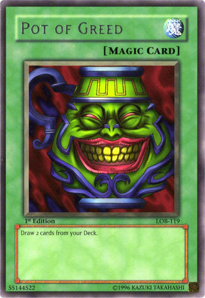 Pot of Greed - LOB-119 - Rare - 1st Edition available at 401 Games Canada