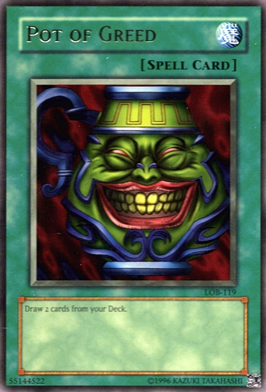 Pot of Greed - LOB-119 - Rare - Unlimited available at 401 Games Canada