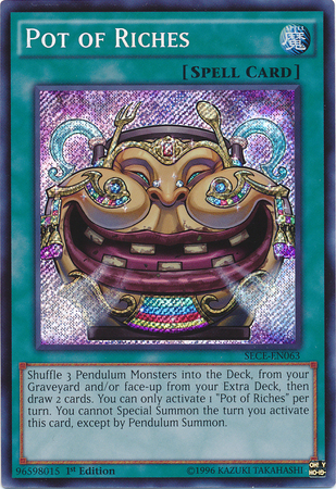 Pot of Riches - SECE-EN063 - Secret Rare - 1st Edition available at 401 Games Canada