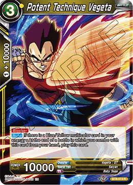 Potent Technique Vegeta - BT8-073 - Rare available at 401 Games Canada