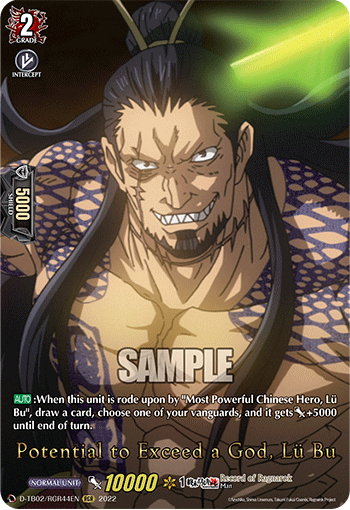 Potential to Exceed a God, Lu Bu - D-TB02/RGR44 - Ragnarok Rare available at 401 Games Canada