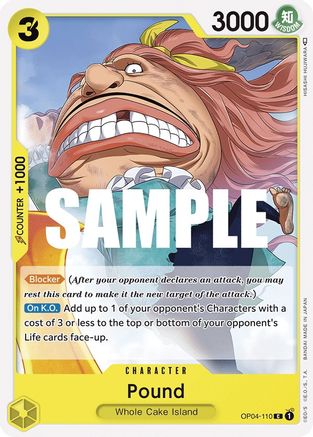 Pound - OP04-110 - Common available at 401 Games Canada