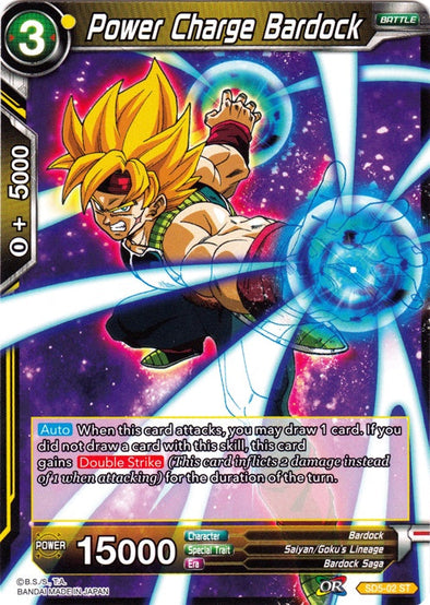 Power Charge Bardock - SD5-02 - Starter Rare available at 401 Games Canada