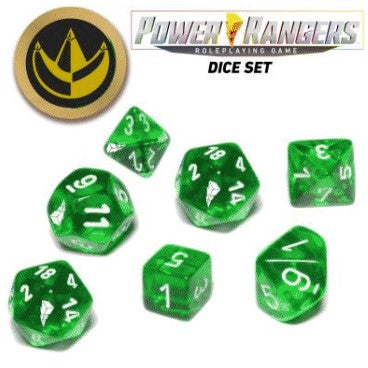 Power Rangers RPG - Dice Set - Green available at 401 Games Canada