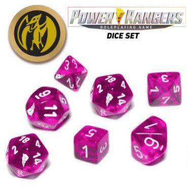 Power Rangers RPG - Dice Set - Pink available at 401 Games Canada