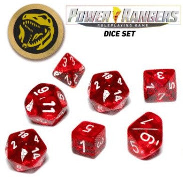 Power Rangers RPG - Dice Set - Red available at 401 Games Canada