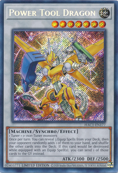 Power Tool Dragon - HAC1-EN177 - Secret Rare available at 401 Games Canada