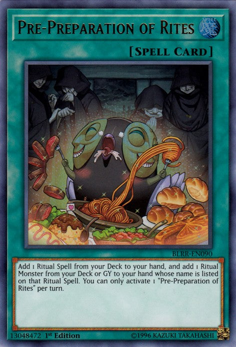 Pre-Preparation of Rites - BLRR-EN090 - Ultra Rare - 1st Edition available at 401 Games Canada