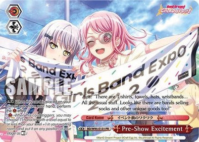 Pre-Show Excitement (Promo) - BD/W95-E131 - Promo available at 401 Games Canada