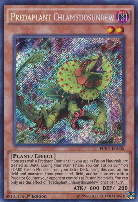 Predaplant Chlamydosundew - FUEN-EN005 - Secret Rare - 1st Edition available at 401 Games Canada