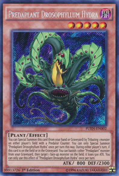 Predaplant Drosophyllum Hydra - FUEN-EN002 - Secret Rare - 1st Edition available at 401 Games Canada